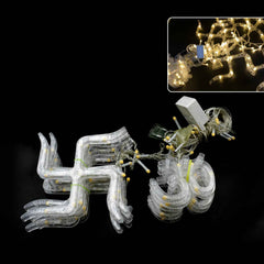 Swastik Om LED String Lights – 12 Props for Diwali Decor | Styleva