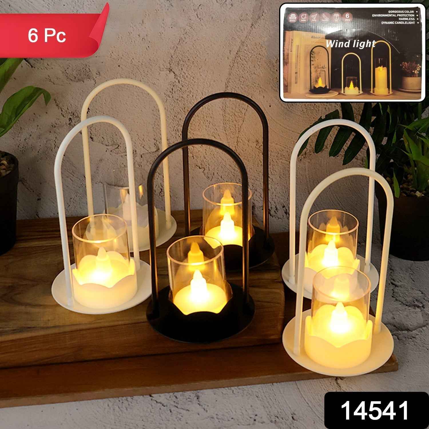 Flameless LED Candles – Elegant Wind Light Style Set of 6