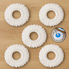 Microfiber Spin Mop Refill Head – 360° Rotating 5 Pack for Efficient Cleaning