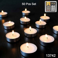 Smokeless Tealight Candles – 50 Pcs Set for Diwali | Indo Glow