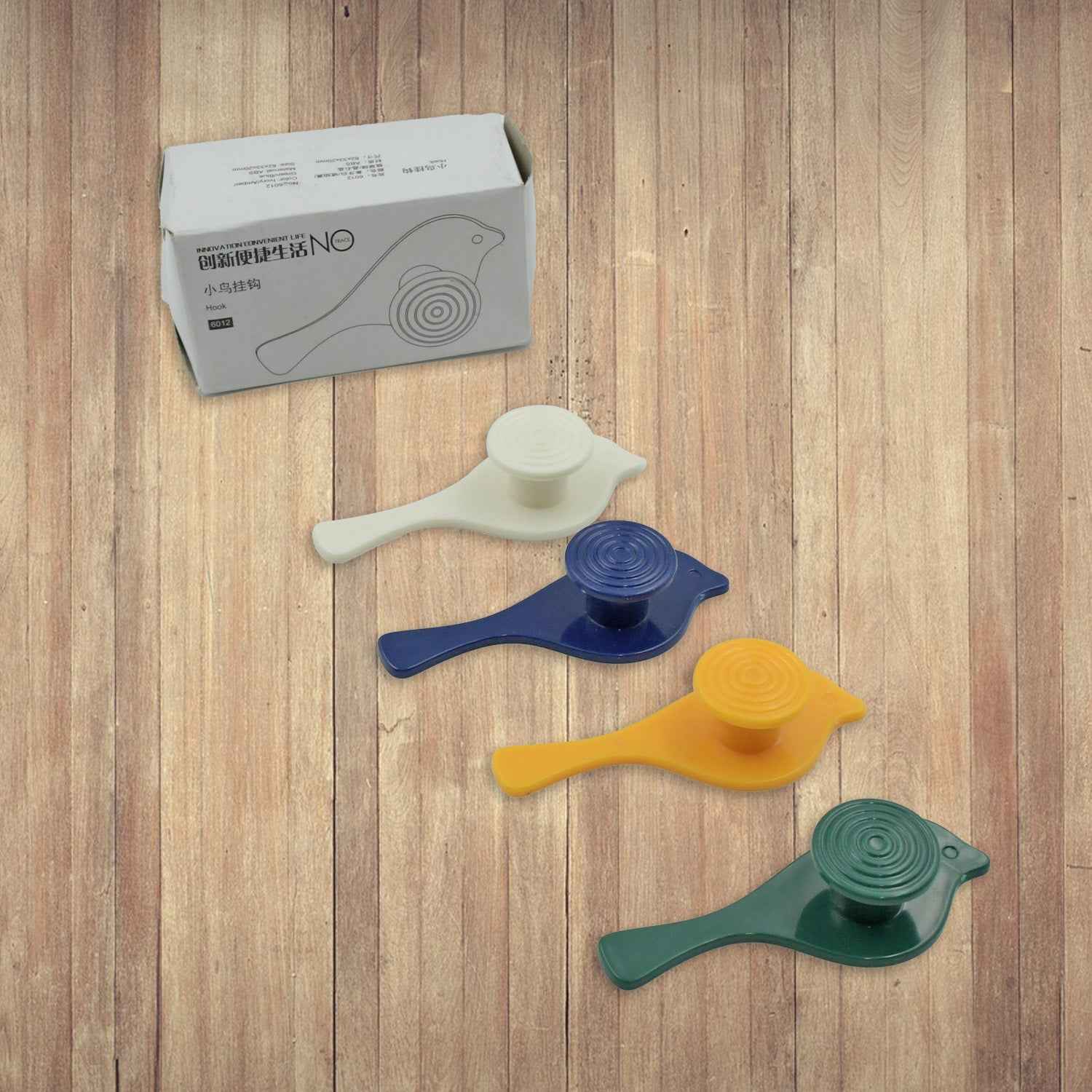 Self-Adhesive Bird Hooks – Wall Mounted Decorative Set | Mist & Relax