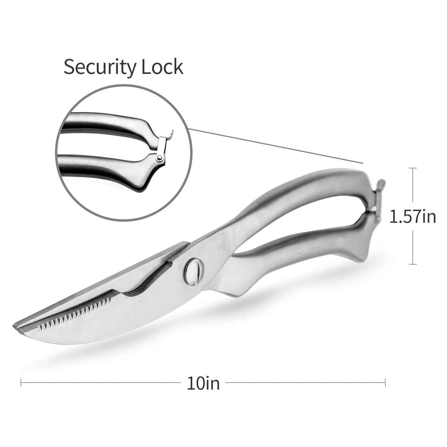 Poultry Shears – Heavy Duty Ultra Sharp Stainless Steel | CookAura