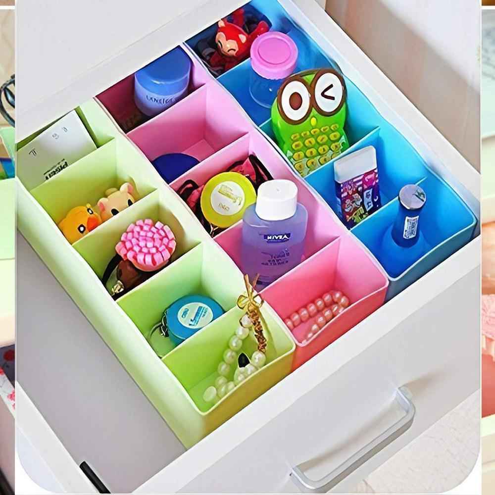 Socks Storage Organizer – 5 Compartment Drawer Box (Pack of 2) | Organivo