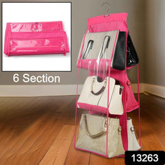 Hanging Purse Organizer – 6 Pockets Wardrobe Storage | Organivo