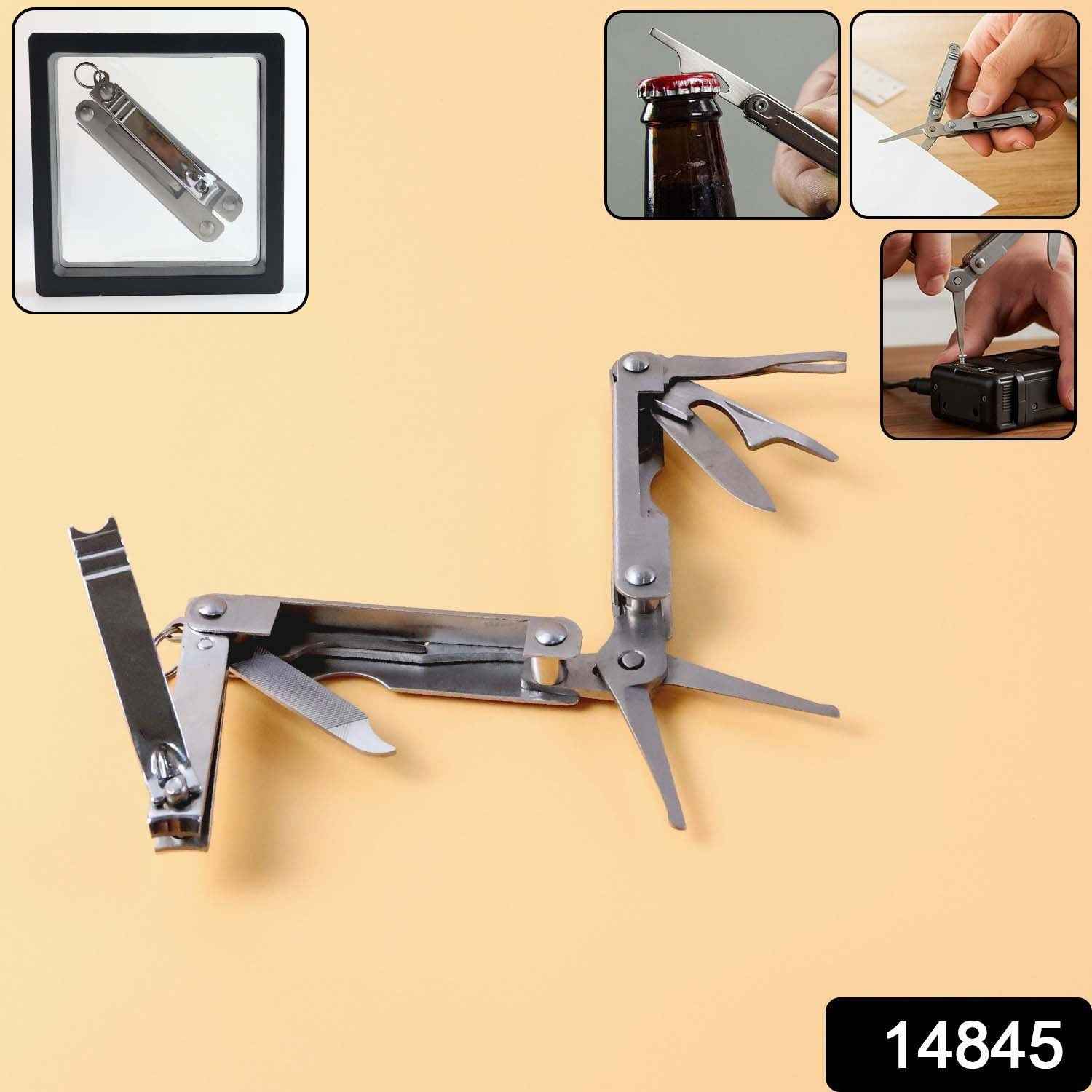 Multipurpose Pocket Tool Kit – Stainless Steel 8-in-1 Compact Design