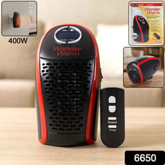 400W Wall Plug Room Heater – Compact Heating with Remote Control