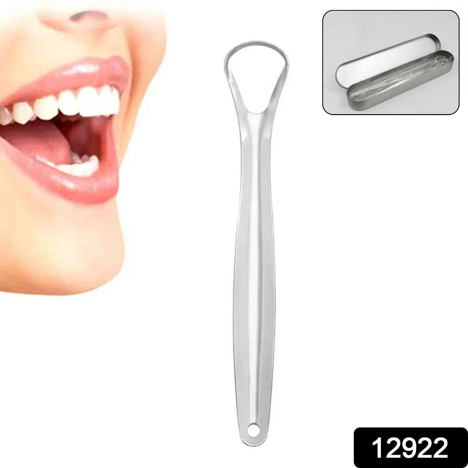 Stainless Steel Tongue Scraper – Oral Hygiene Tool with Case | MintGuard
