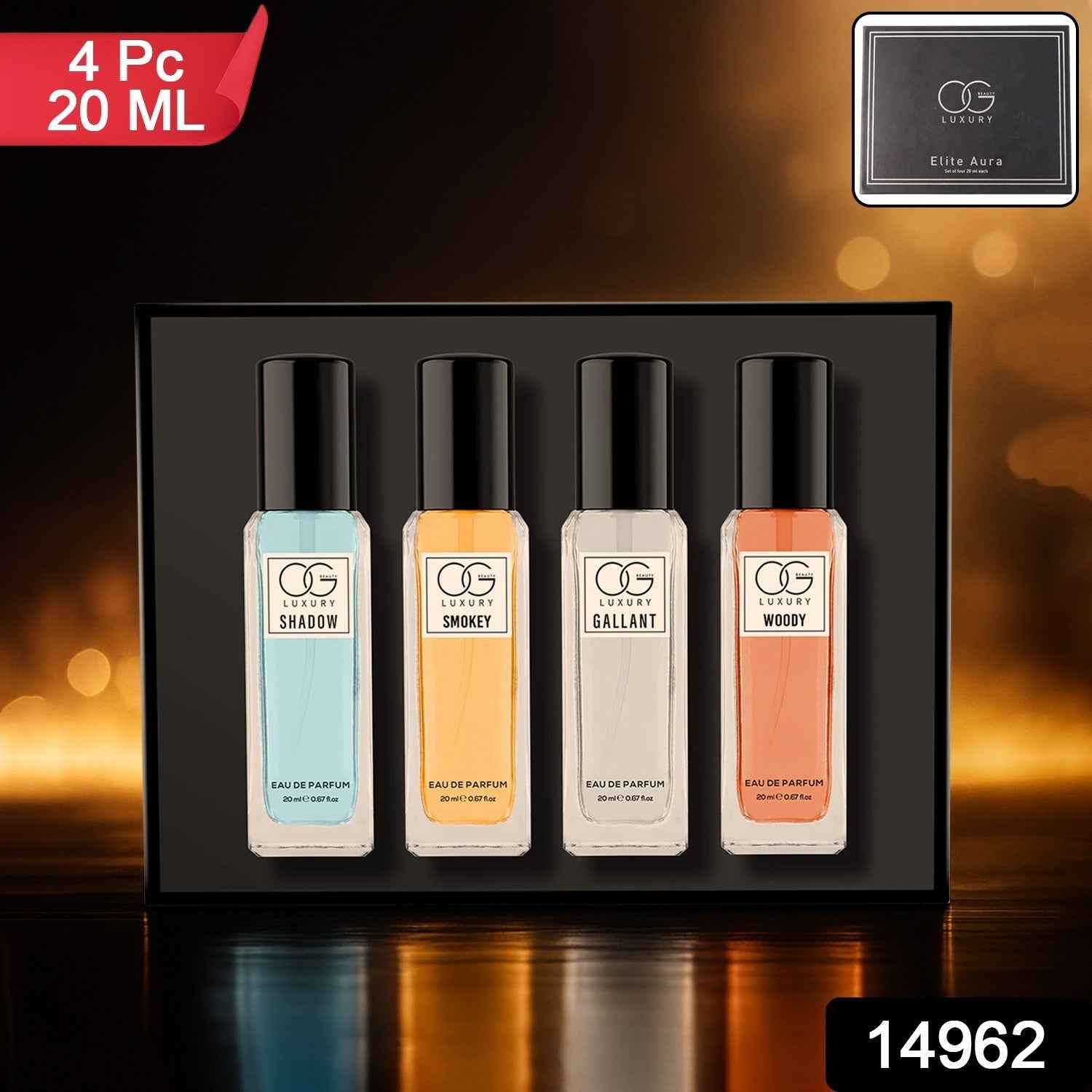 Luxury Perfume Gift Set – 4 Unisex 20ML Eau De Parfum