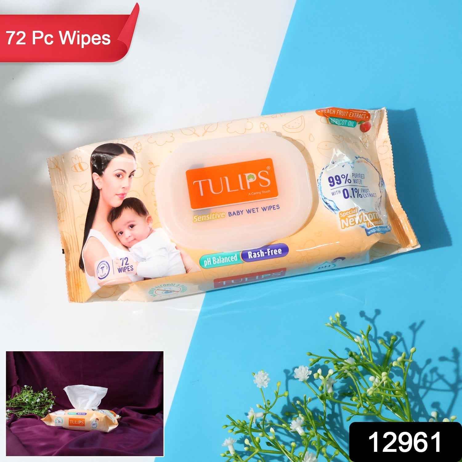 Sensitive Baby Wet Wipes – Gentle, Alcohol-Free & Rash-Free Care