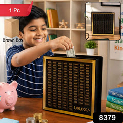 Wooden Piggy Bank – Carved Money Box for Kids Savings