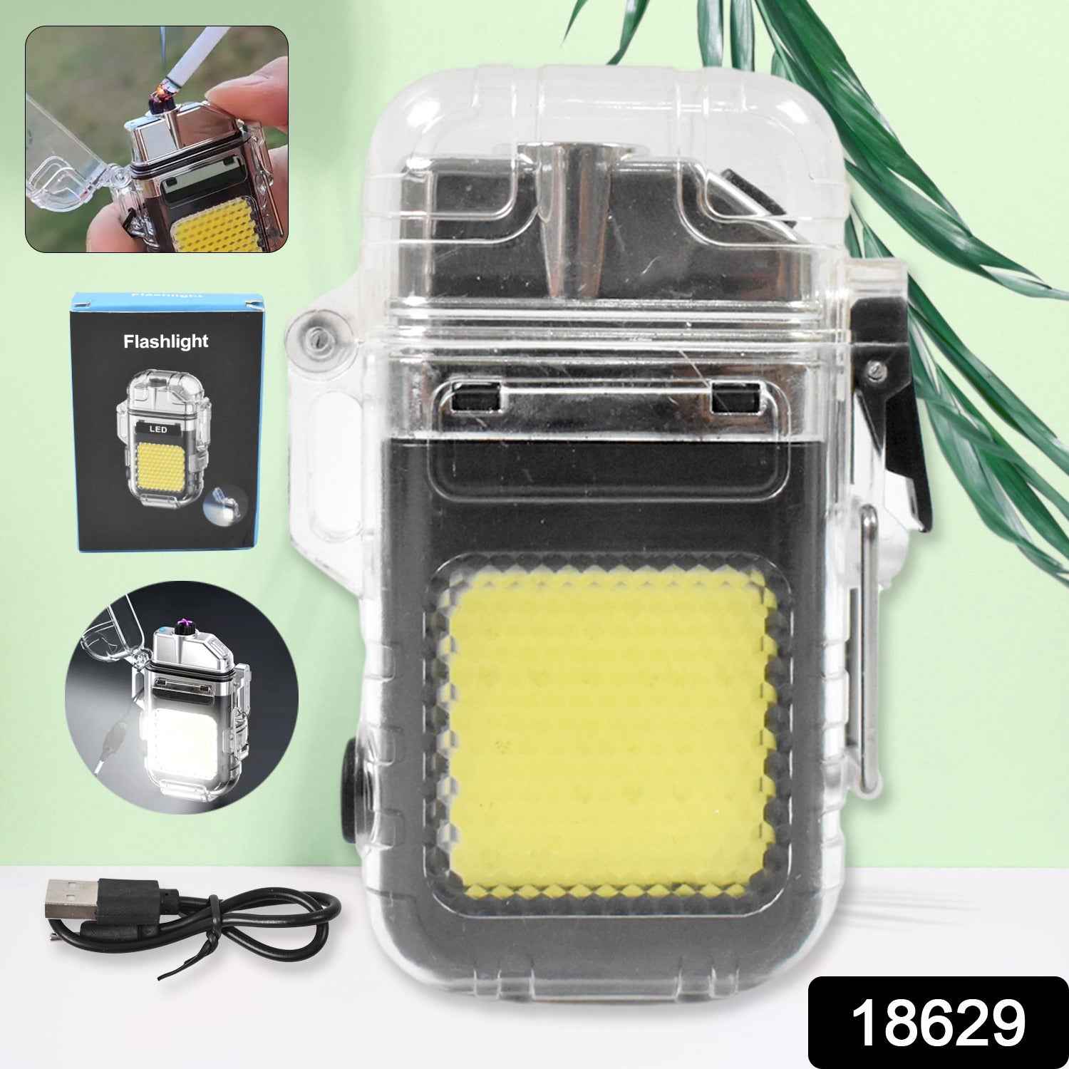 Electric Lighter Flashlight – USB Rechargeable 3-Mode COB | Indo Glow