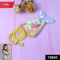 Mermaid Tail Kids Sling Bag – Colorful Reversible Sequins