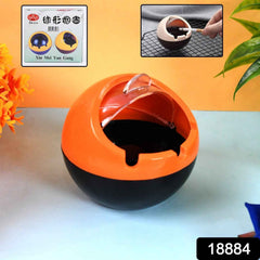 Ball Ashtray with Lid – Windproof Portable PP Plastic Ashtray