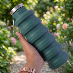 Silicone Foldable Water Bottle Ð Space-Saving Travel & Sports Hydration