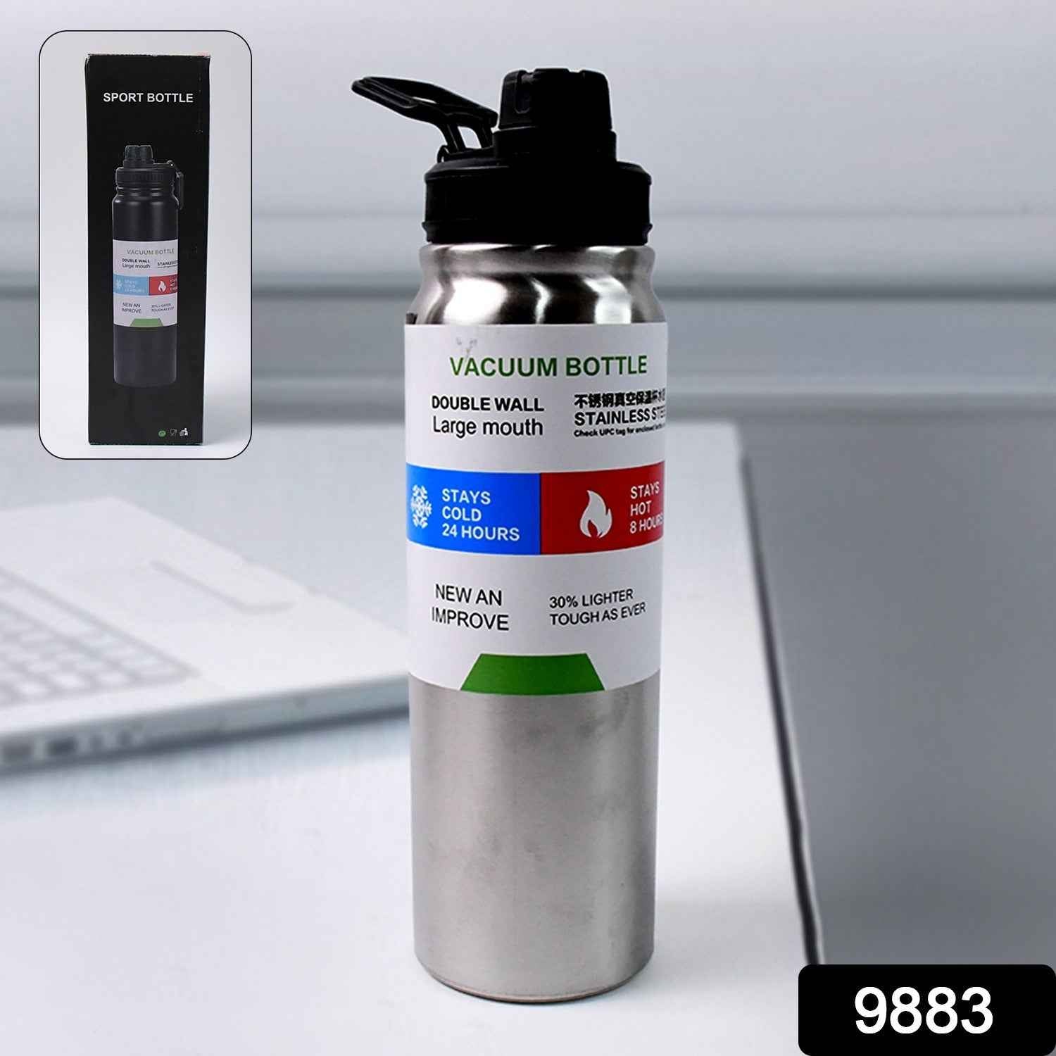 Vacuum Insulated Stainless Steel Water Bottle – Durable, 800 ML