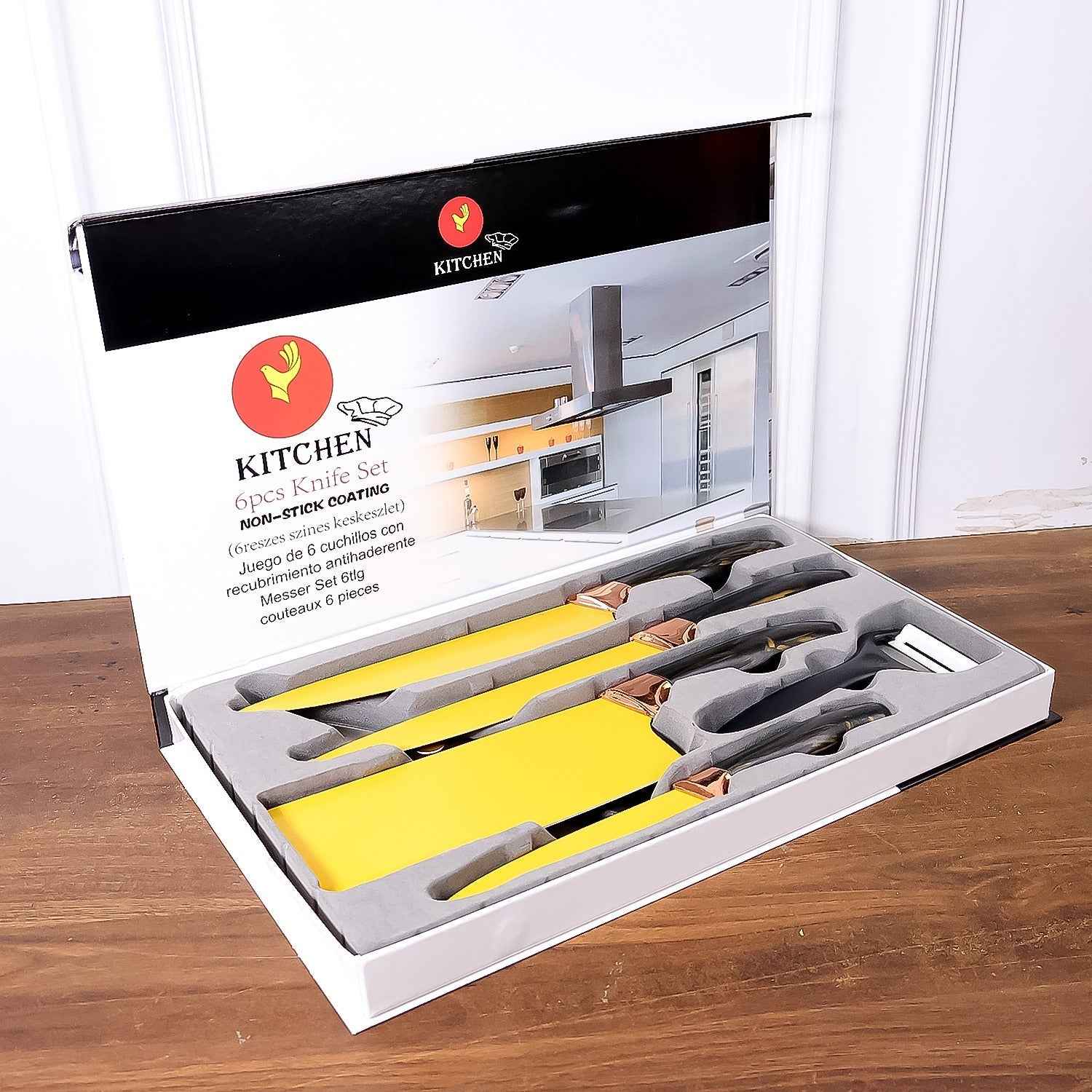 Professional Kitchen Knife Set – 6-Piece Stainless Steel Blades
