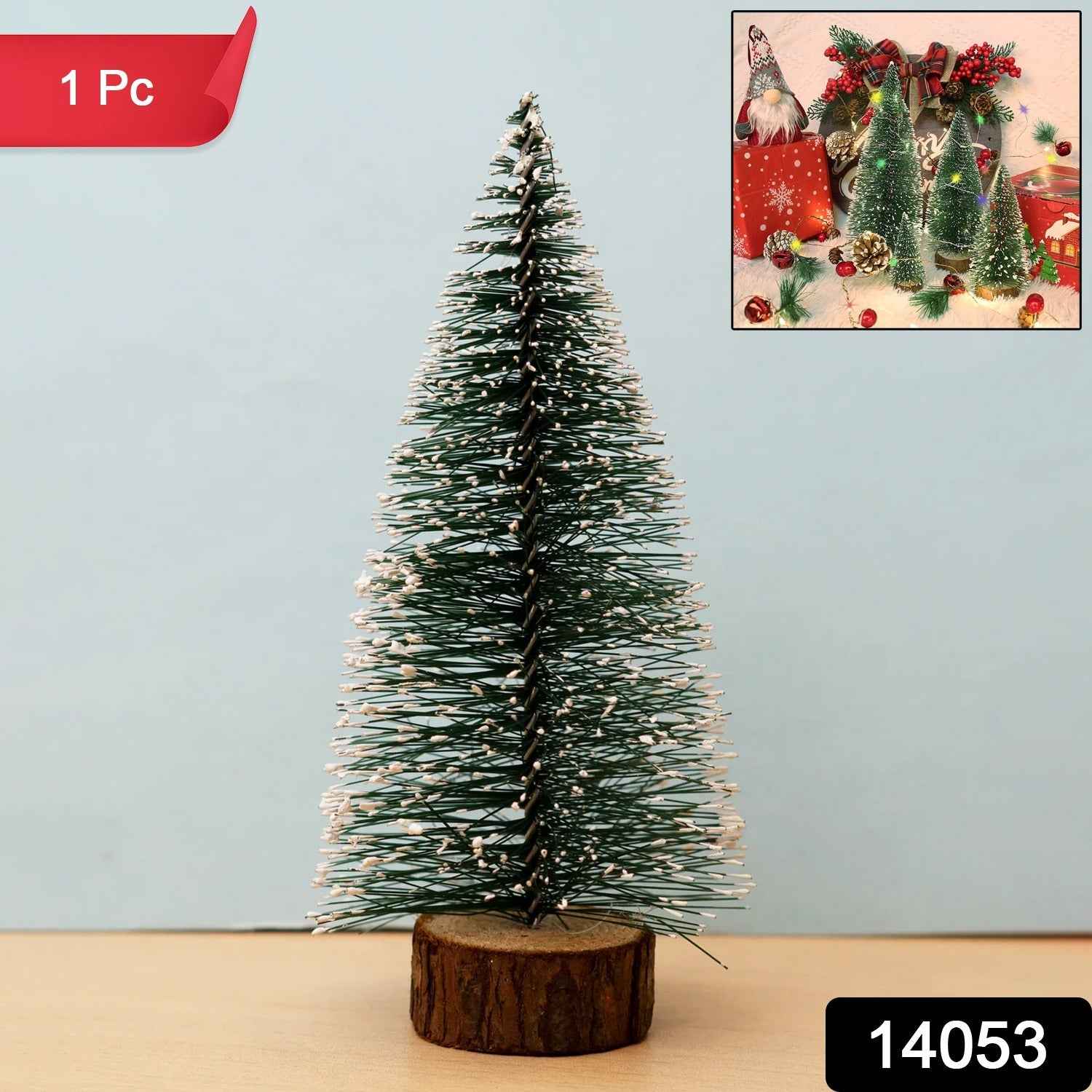 Mini Artificial Christmas Tree with Snow Effect – Compact Festive Decor