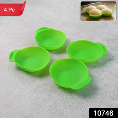 Silicone Idli Maker Cups – Non-Stick Food-Grade Moulds (4 Pcs)
