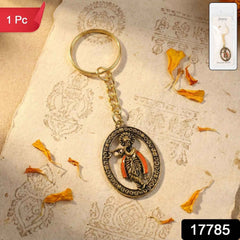 Lord Krishna Metal Keychain – Traditional Spiritual Accessory