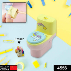 Toilet Pencil Sharpener – Fun Novelty with Eraser (2 Pc Set) | Writezo
