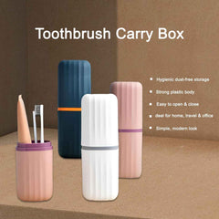 Portable Toothbrush Case 2-Pack – Durable, Compact Travel Holder