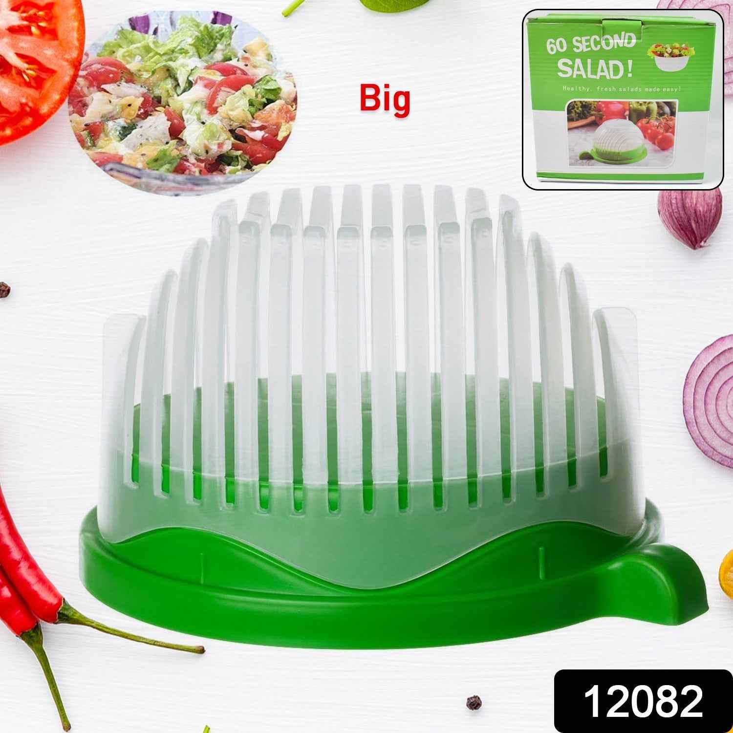 60 Seconds Salad Cutter Bowl – Quick Vegetable & Fruit Slicer | Quickslice