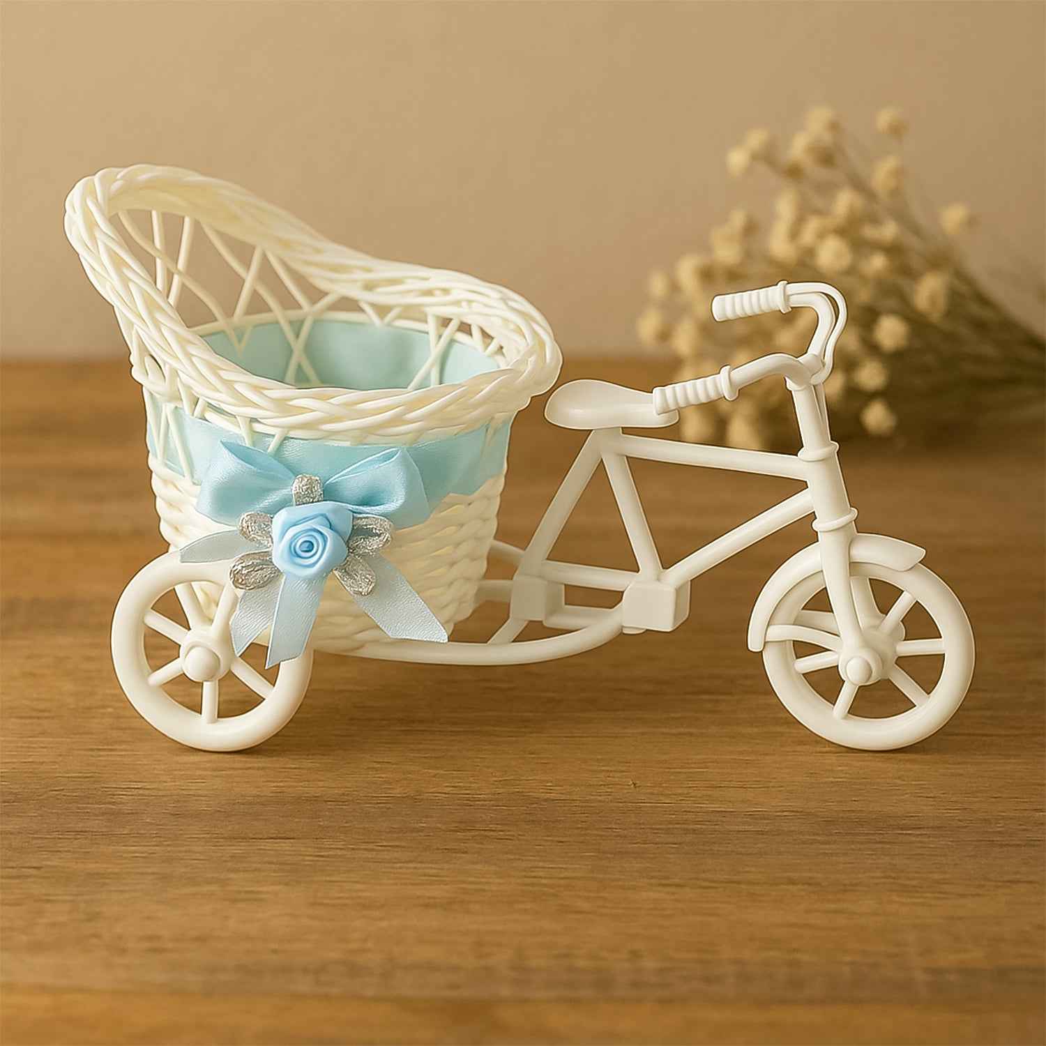 Bicycle Flower Pot Stand – Unique Plastic Home Decor Accent