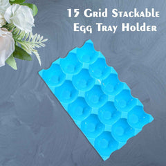 15 Egg Storage Tray – Stackable Refrigerator Organizer | Organivo