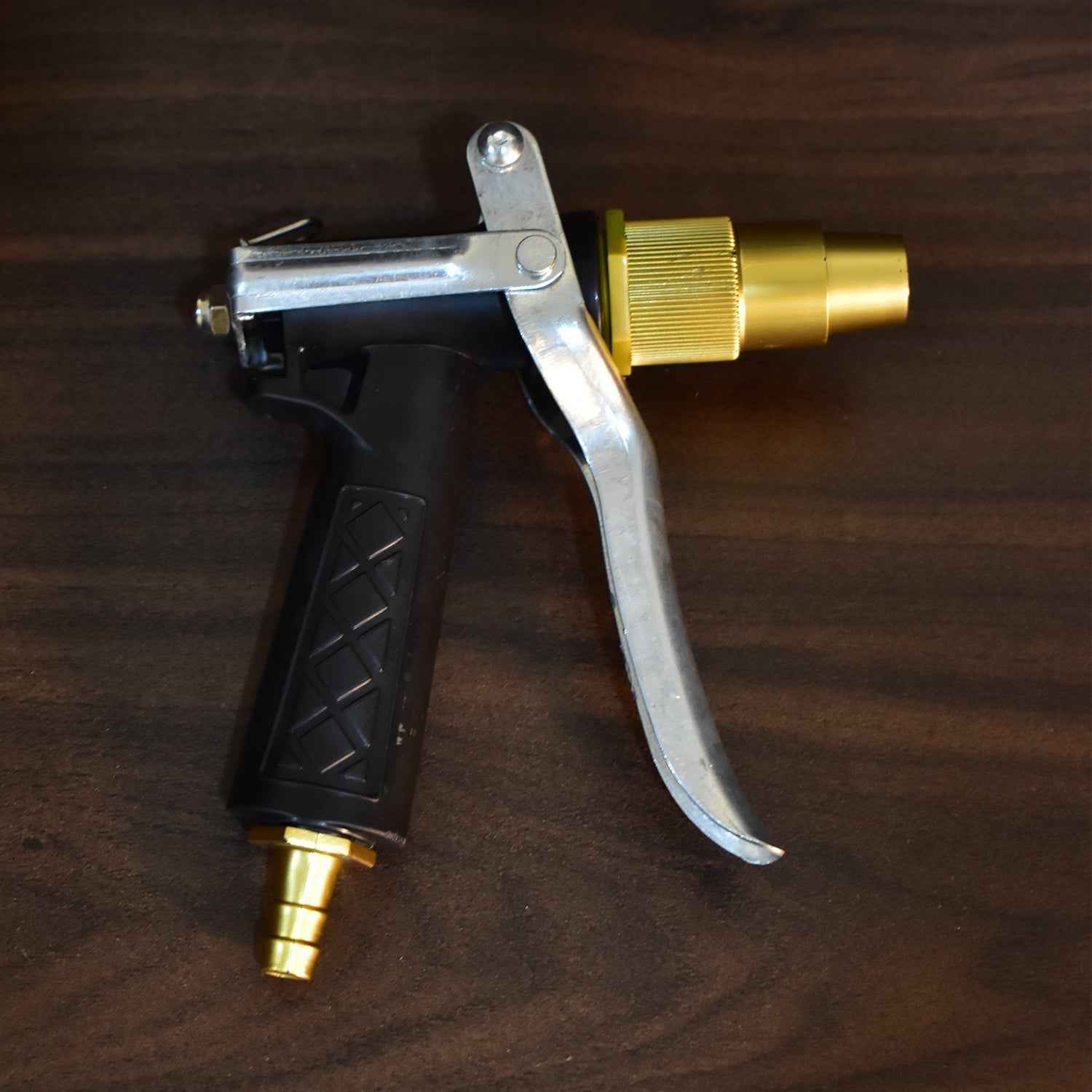 Gold Hose Nozzle – Durable Metal Trigger Spray | Grow Garden Tools