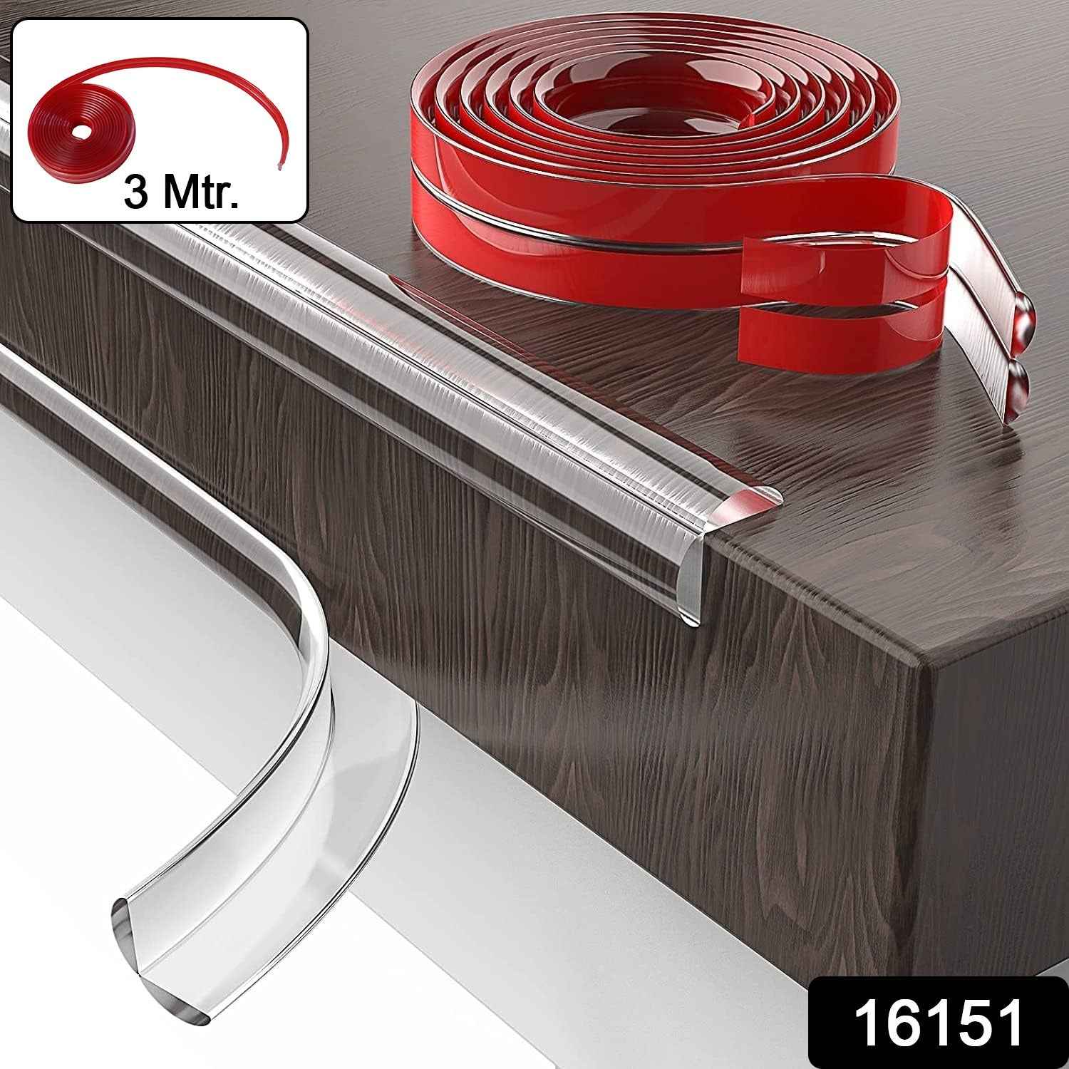 Soft Adhesive Edge Protector Ð 3 Meter Safety Guard for Furniture