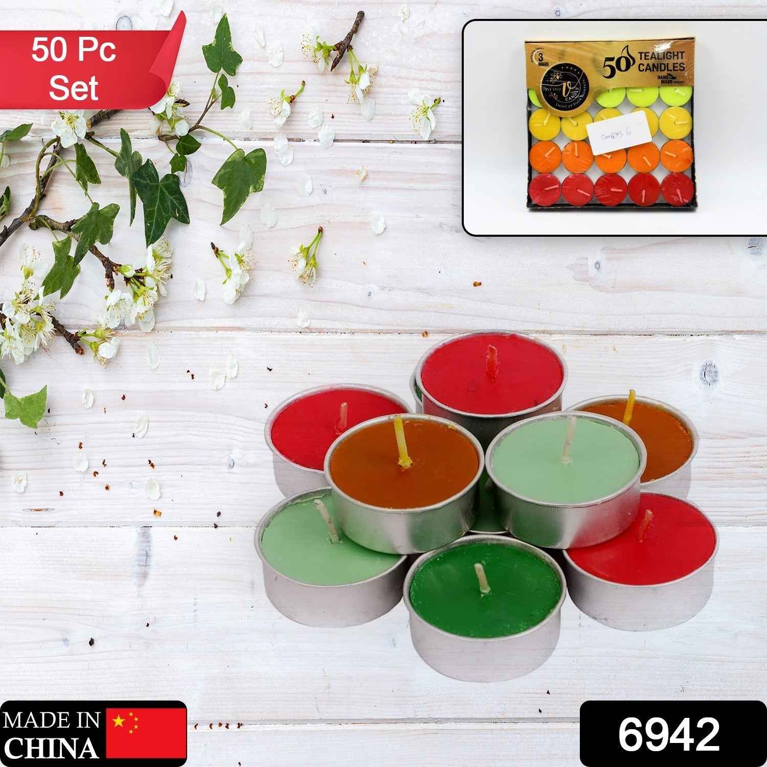 Decorative Tealight Candles – 50 Pc Set for Home & Gifts | JubileeJoy