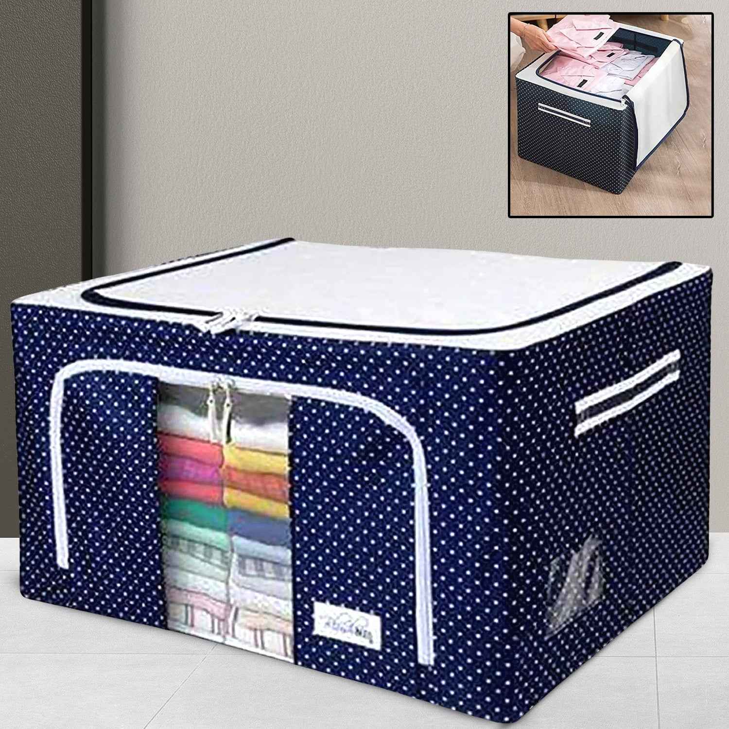 Foldable Clothes Organizer Ð Steel Frame Storage Bag | Organivo