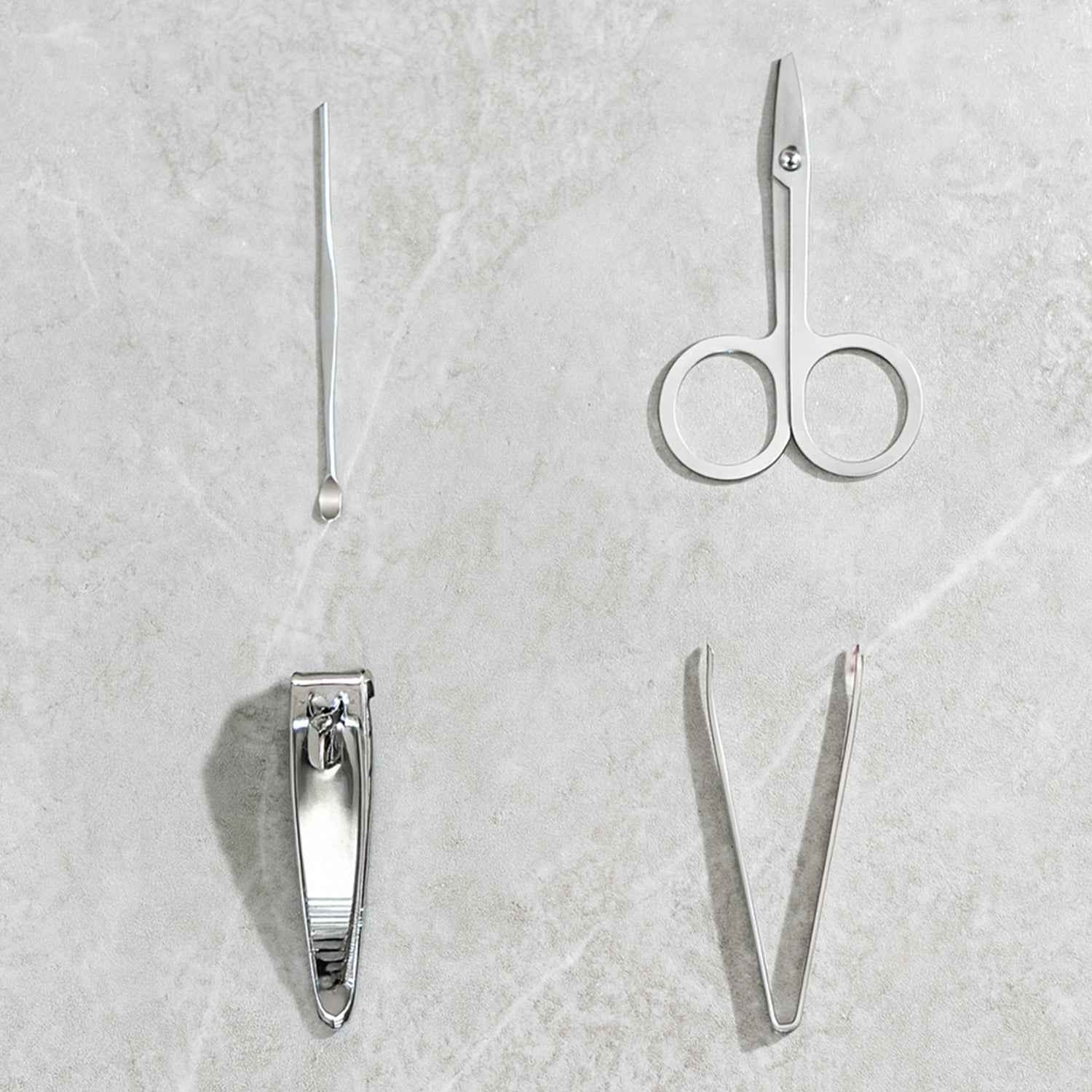 Nail Clipper Set – Stainless Steel 4-Pc Travel Manicure Kit | AuriGlam