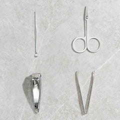 Nail Clipper Set – Stainless Steel 4-Pc Travel Manicure Kit | AuriGlam