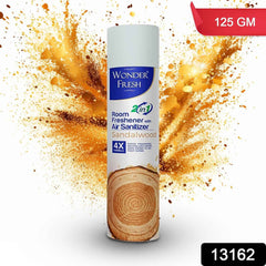 Sandalwood Air Freshener Spray 125g – Long-Lasting | Wonder Fresh