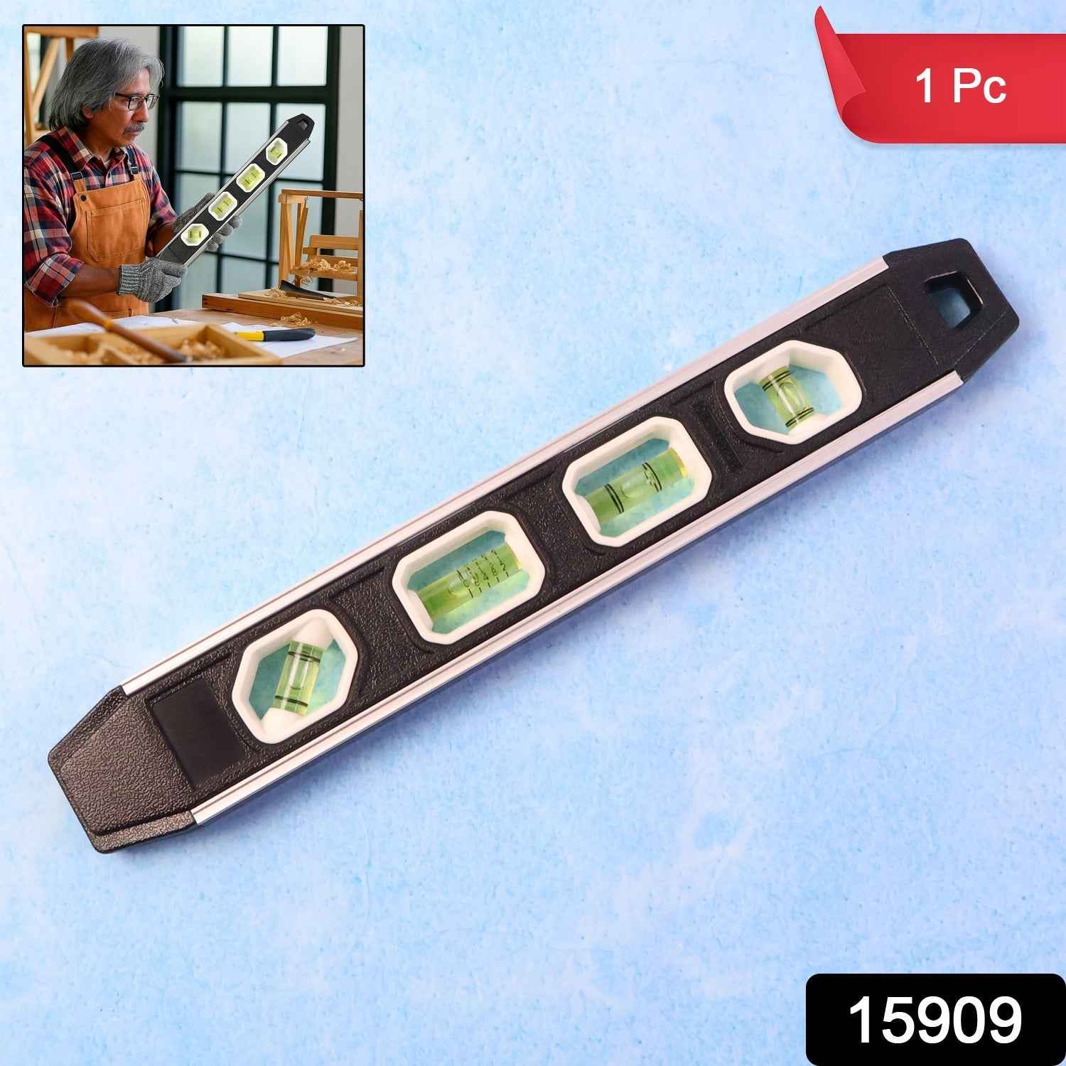 Aluminum Spirit Level – Precise 3-Bubble Measuring Tool