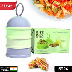 Baby Food Storage Box – 3-Layer Portable | Mini Bubbles