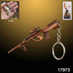 Gun Shape Keychain – Durable Metal Alloy with Antique Finish