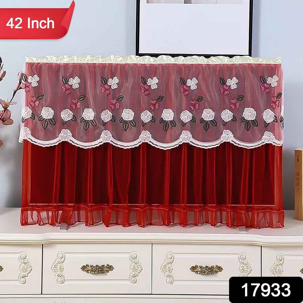 Dustproof TV Cover 42 Inch – Elastic Antistatic Protector | FreshAura
