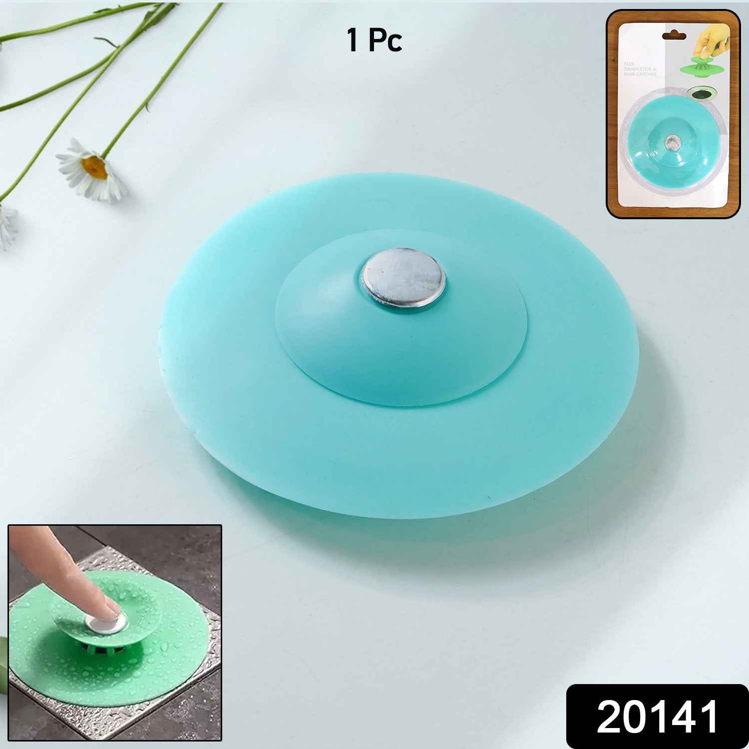 Silicone Sink Drain Cover – Flexible Hair Catcher & Anti-Clog Strainer