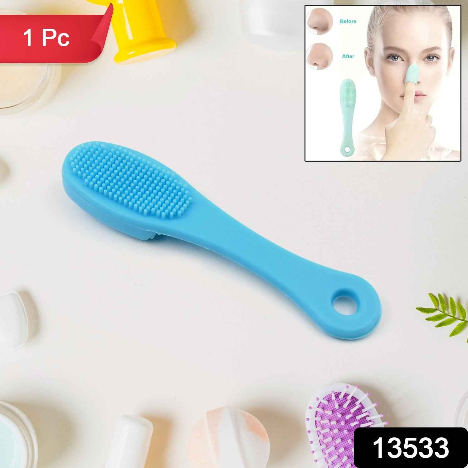 Silicone Finger Scrubber – Gentle Facial Cleansing Tool | VelvaBloom