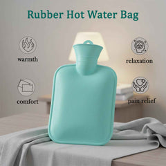 Rubber Hot Water Bag – Compact 19x13 cm Pain Relief