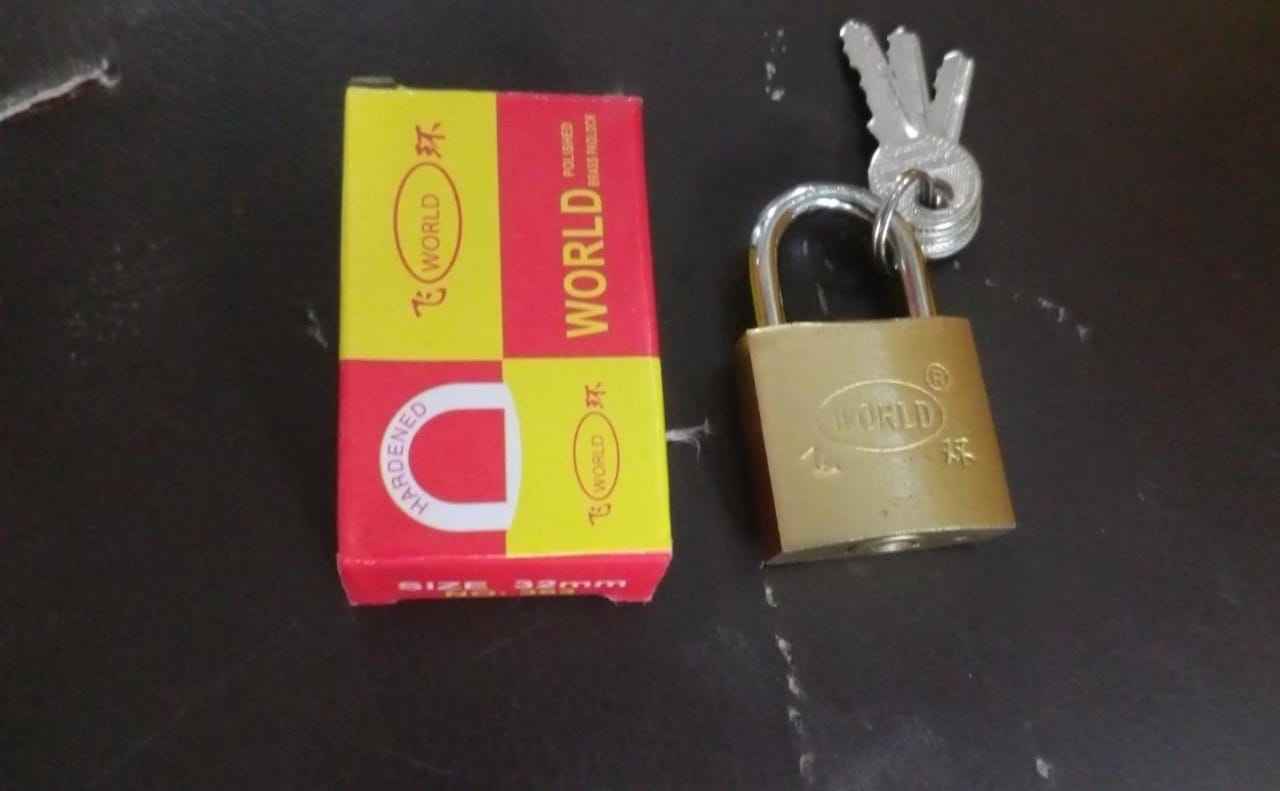 Brass Padlock – 32mm Multipurpose Security Lock | Safelix