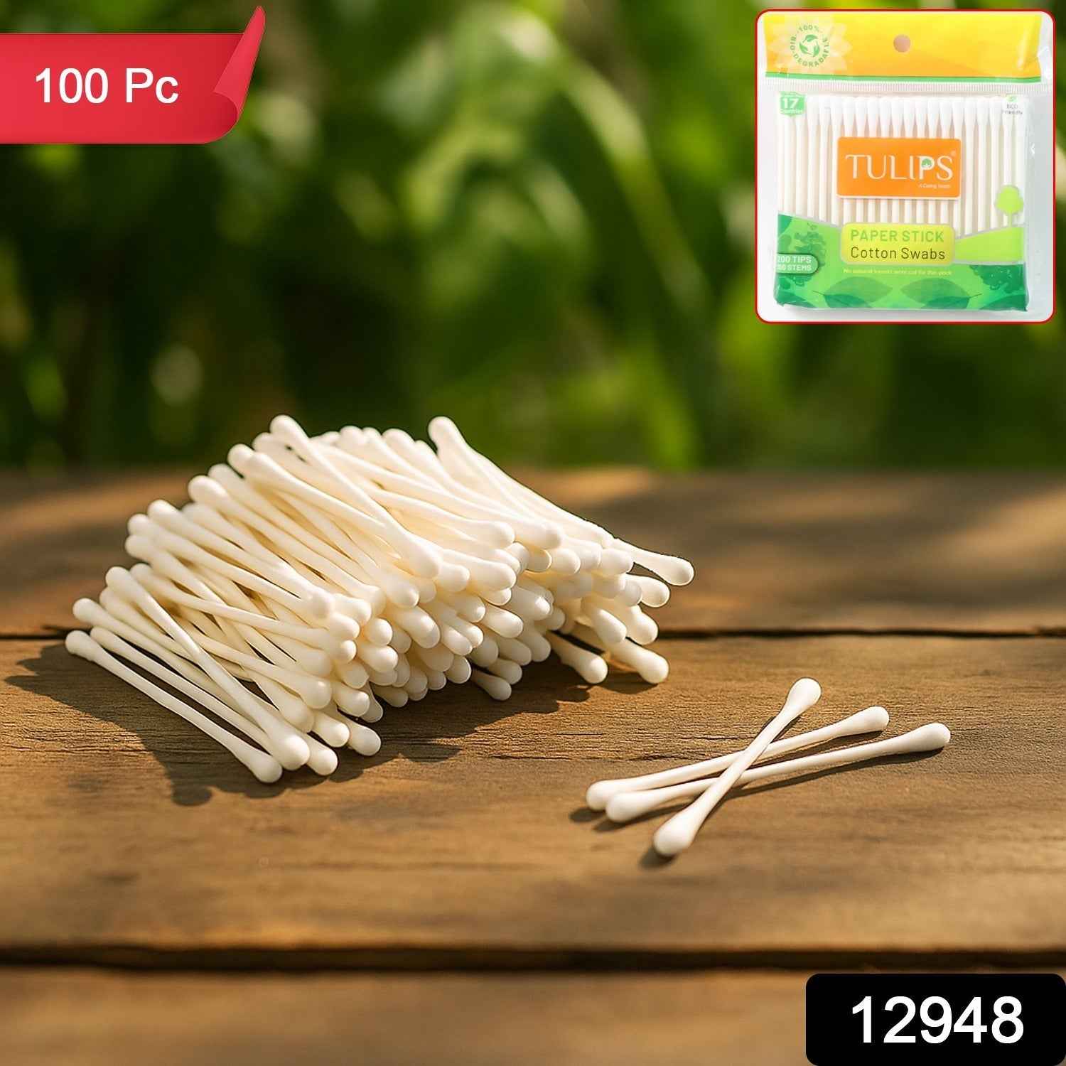 Cotton Swabs Paper Stick – Soft Dual Tips for Grooming & First-Aid