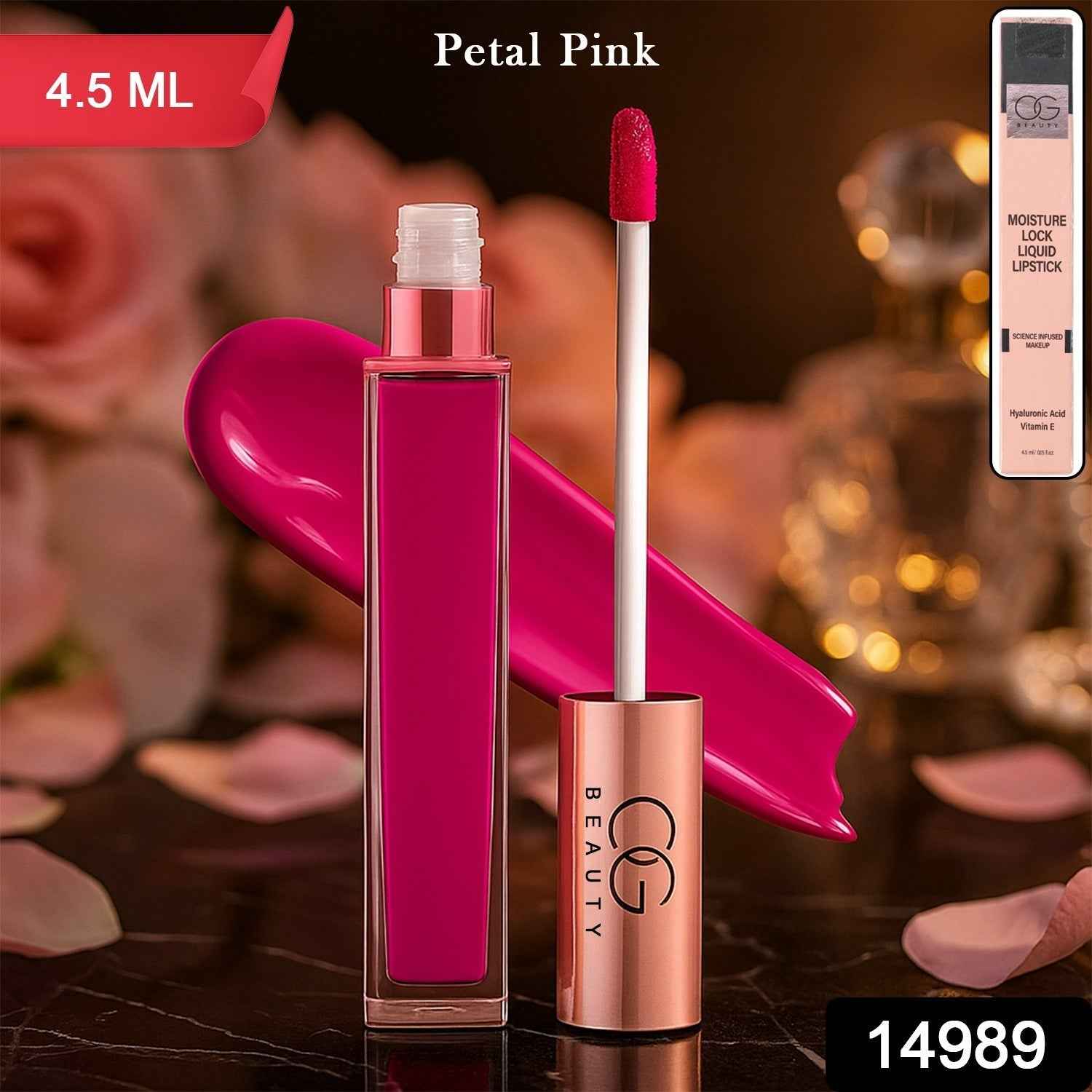 Liquid Lipstick – Petal Pink Moisture Lock Matte Finish