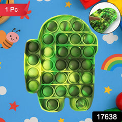 Close-up image showing silicone bubbles on Pop It fidget toy