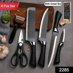 Stainless Steel Knife Set – 6-Piece Kitchen Tools | Quickslice