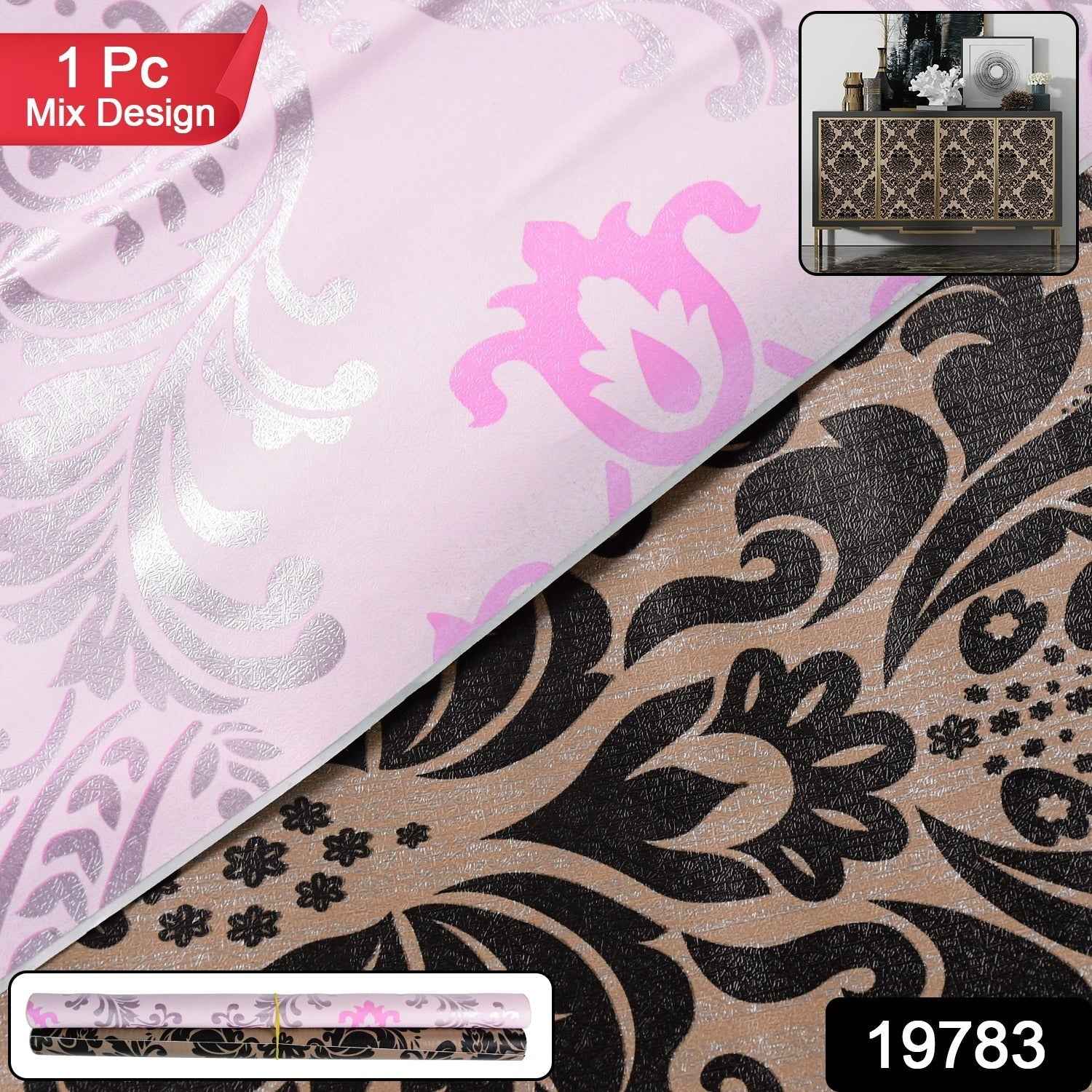 Self-Adhesive Decorative Wallpaper Roll – Waterproof, Easy Peel & Stick