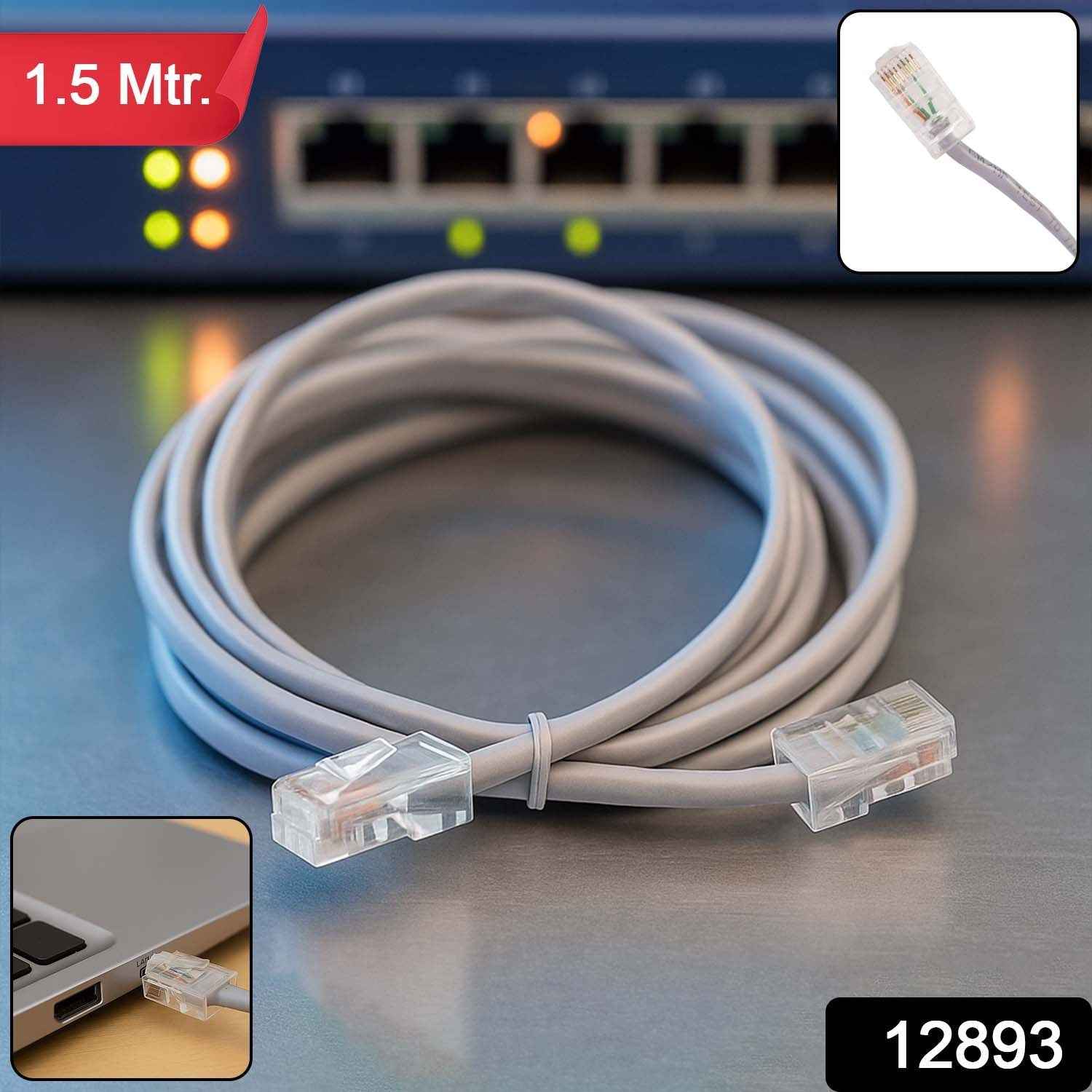 Ethernet Cable 1.5m – High-Speed Wired Internet Connectivity