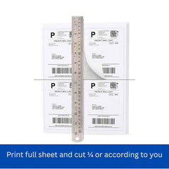 A4 Full-Sheet Self-Adhesive Labels – 100 Sheets for Custom Printing